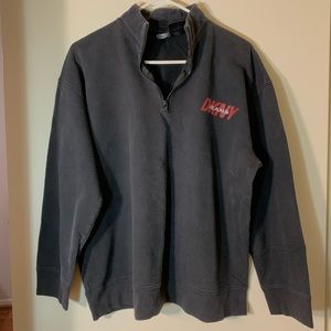 DKNY JEANS HALF ZIP SWEATSHIRT